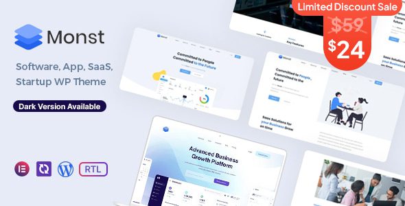 Monst – Saas Startup WordPress Theme